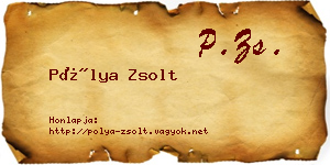 Pólya Zsolt névjegykártya